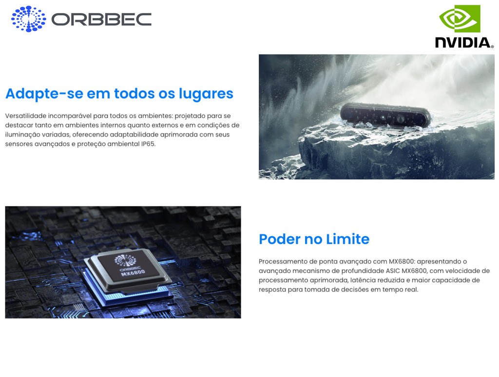 Orbbec GEMINI 335L , Sterero Depth Camera , IP65 , RGB Vision Integrated with NVIDIA Isaac Robotics Platform na internet