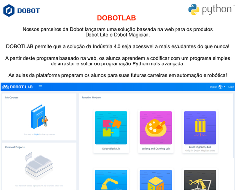 Dobot AI Teaching Kit, for Magician Lite Robotic Arm , Kit de Ensino de IA , Acessório Educacional , +8 anos on internet