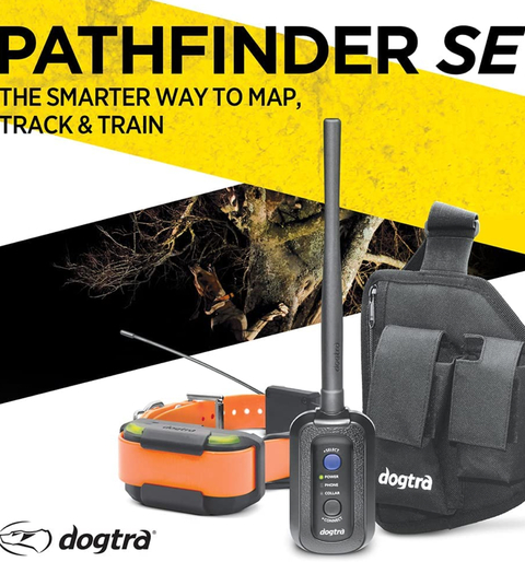 Dogtra Pathfinder SE 2 Cães | E-Collar Series GPS Rastrear e Treinar | Cães Acima de 15 Kgs | Pescoços Acima de 30 cms | Alcance de até 14,5 Kms | Expansível para até 21 cães | A prova d'água | Taxa de GPS de Atualização de 2 segundos | Requer Smartphone | Sem taxa de assinatura | Mapa de satélite gratuito e OFFLINE | Não Requer Sinal de Celular na internet