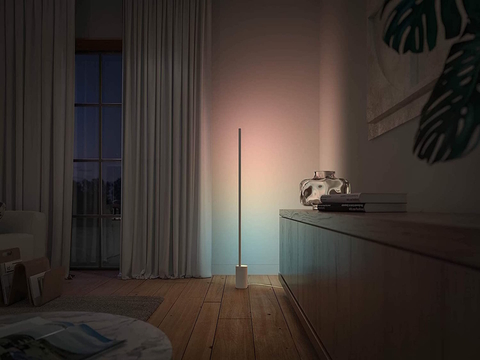 Philips Hue White & Color Ambiance Gradient Signe LED Floor Lamp + LED Table Lamp 2ª Geração na internet