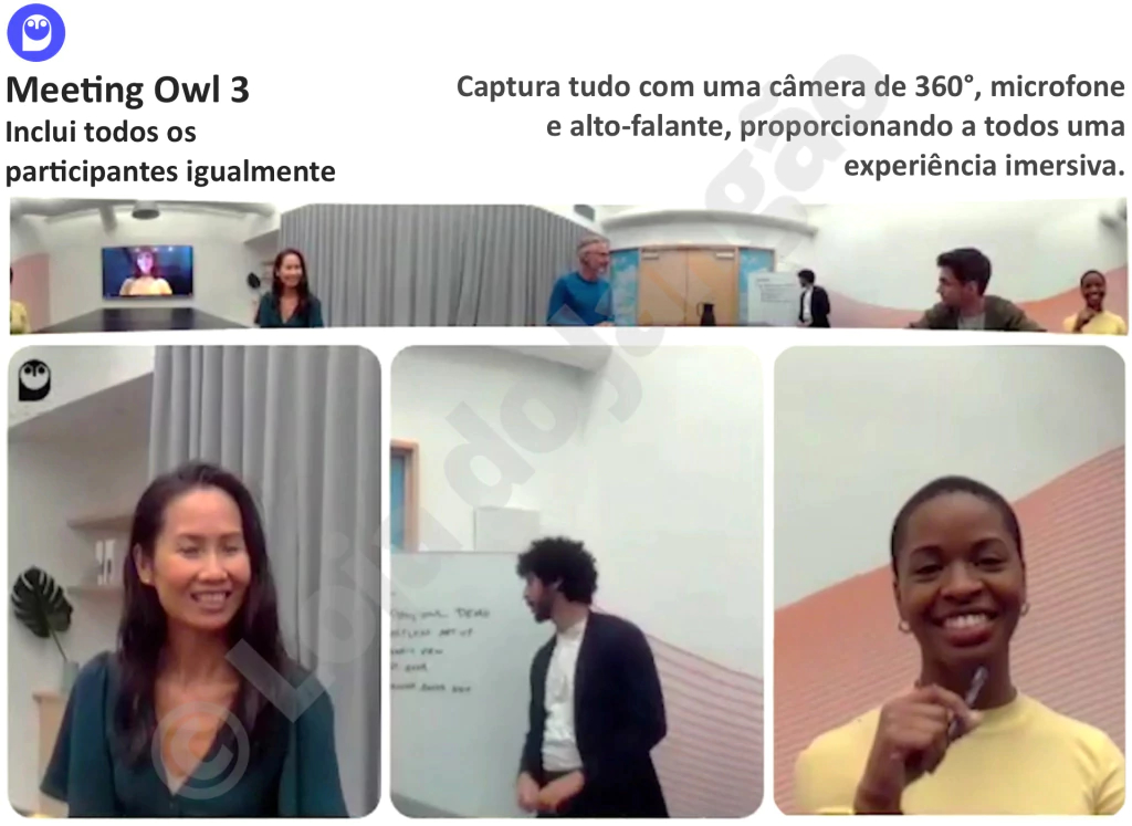 Owl Labs MEETING OWL 3 360° 1080p + WHITEBOARD OWL Câmera de Lousa , Sistema de Videoconferência Inteligente - comprar online