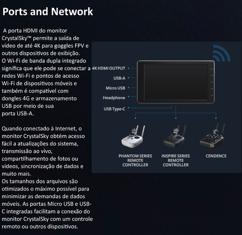 DJI CrystalSky 7.85" High Brightness Multi-Touch IPS Monitor l Drones & UAVs - buy online