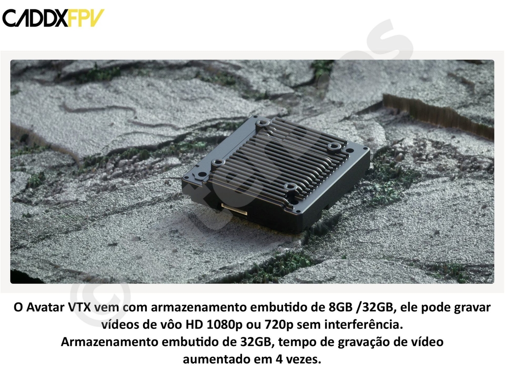 CADDXFPV Walksnail Avatar VRX with Avatar HD PRO Kit com Gyro & Camera l Kit FPV Drones & UAVs l Compatível com DJI Camera & Fatshark - comprar online