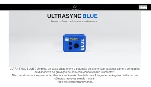 Atomos UltraSync BLUE Wireless Timecode Sync para o AtomX SYNC e Ninja V - comprar online