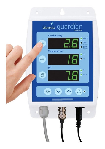 Bluelab Guardian Connect Bluetooth | Monitor 3-em-1 | PH | Temperatura | Condutividade (TDS) | GrowRoom | Tendas de Cultivo Hidroponia Indoor