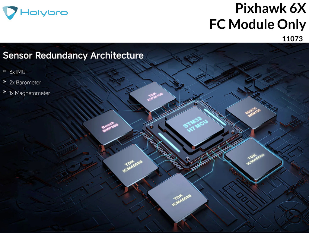 Imagem do Holybro Pixhawk 6X Flight Controller Module , 11073