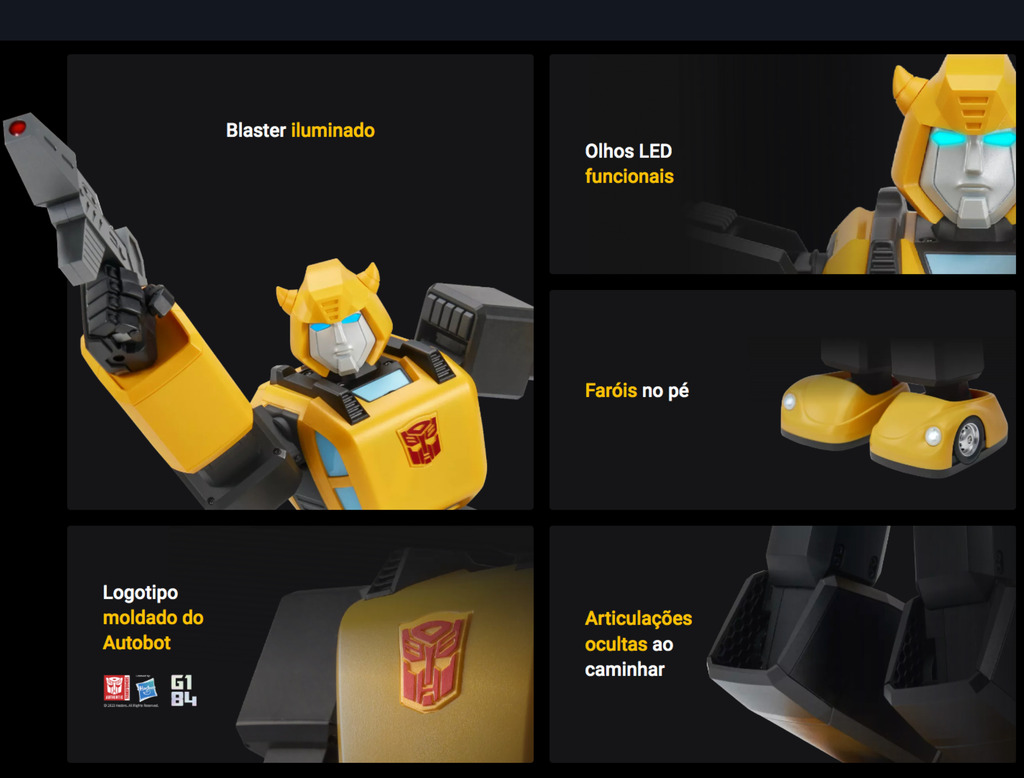 Robosen Transformers G1 Bumblebee Robot , Educacional e Recreativo, +8 anos na internet