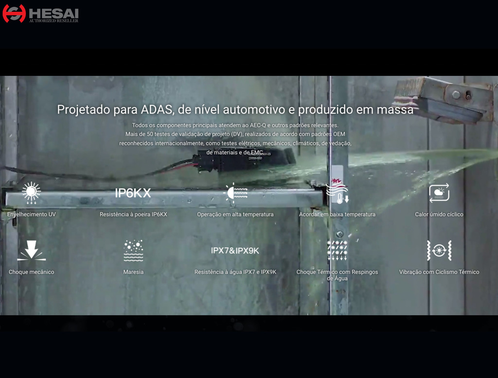 Hesai Tech AT128 Auto-Grade Ultra-High Resolution Long Range LiDAR - Loja do Jangão - InterBros