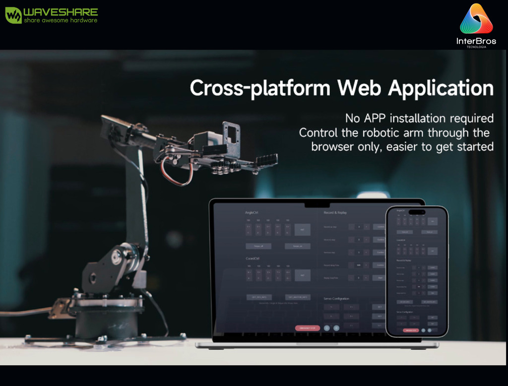 WaveShare RoArm-M1 Desktop Robotic Arm Kit, High-Torque Serial Bus Servo, Based On ESP32, 5-DOF, Supports Wireless Control on internet