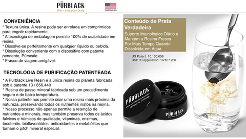 Pürblack Shilajit l Genuíno l Live Resin l Puro Ouro l Shilajit de 5ª Geração de Alta Eficácia l Suplemento Vitamínico Natural l Estimulante Biogênico l 30 gramas - Loja do Jangão - InterBros