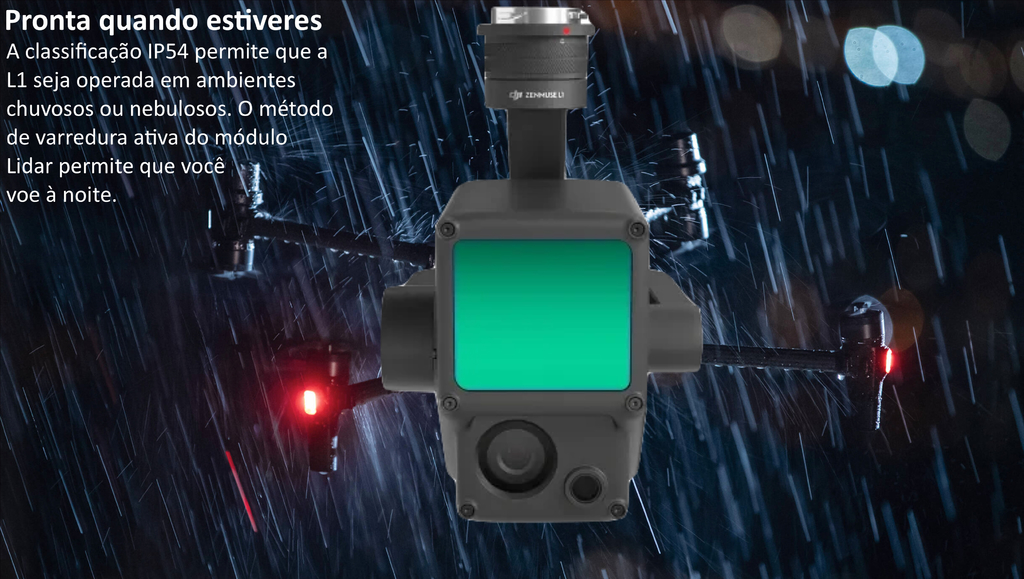DJI Zenmuse L1 l Câmera RGB l Módulo Lidar & IMU integrados l Compatível com Matrice 300 l DJI Terra l Drones & UAVs l Pronta Entrega - Loja do Jangão - InterBros