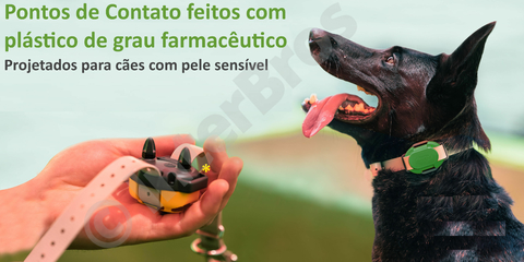 Dogtra CUE E-Collar Cores Amarelo e Preto Sistema de Treinamento Eletrônico à prova d'água para cães pequenos, médios e grandes 2 Cães - Loja do Jangão - InterBros