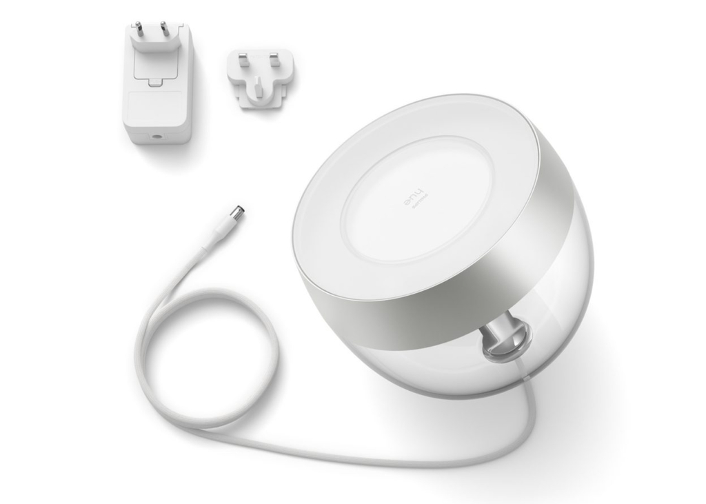 Philips Hue Iris l Limited Edition Silver l White and Color Ambiance l Bluetooth Table Lamp Smart Lighting l 2ª Geração l Luminária de Mesa e Piso l Compatível com Alexa, Apple Homekit & Google Assistant | Funciona com Bluetooth e/ou com a Hue Bridge l Kit3 - Loja do Jangão - InterBros