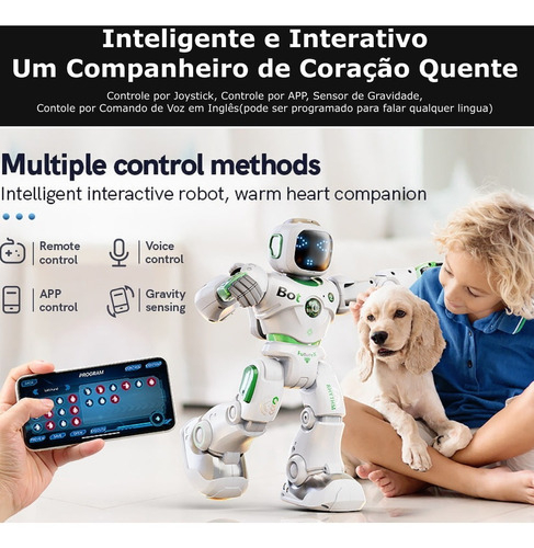 Ruko Carle Large Smart Robot Toys for Kids | Robô Gigante Inteligente Educacional | Comandos de Voz e pelo APP | Programável e Interativo | Sensor Gravitacional | Meninos e Meninas de 4 a 9 anos - tienda online