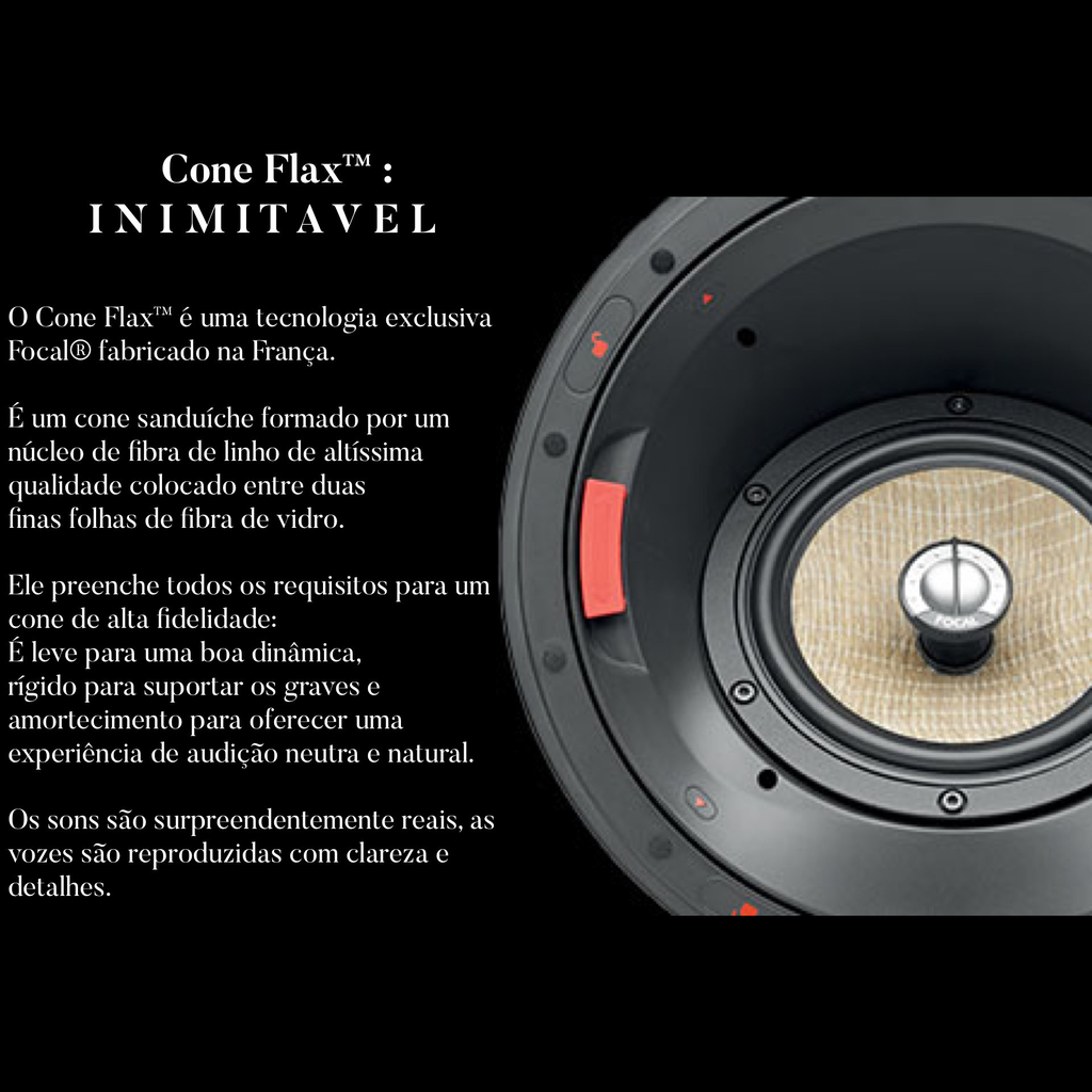 Focal 300 ICA6 l In-Ceiling / In-wall Angled l Driver Angled at 35° l Adequa-se a posição em que você está ouvindo l Tecnologia Flax™ l Coaxial 2-way Loudspeaker l Dolby Atmos DTS:X l Auto Falante de Teto e Parede on internet