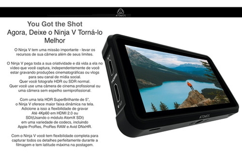 Atomos Ninja V 5" 4K HDMI Recording Monitor on internet