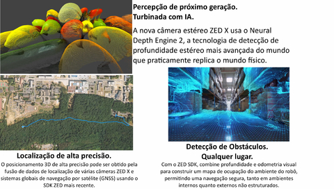 Imagen de StereoLabs ZED X Stereo Camera Designed for NVIDIA Jetson AGX Orin , Projetada para Robótica , A Camera IA mais avançada