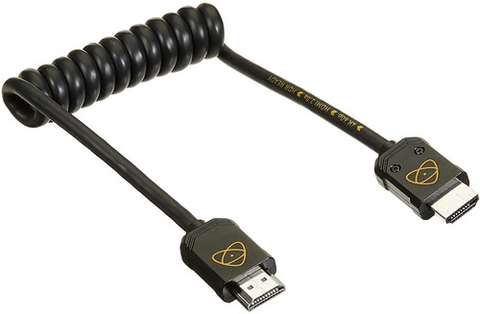 Image of Atomos AtomFLEX Coiled Micro-HDMI to HDMI Cable 30cms até 60cms ATOM4K60C1