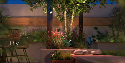 Philips Hue Lily Spot Light Outdoor Base Kit Holofote - comprar online