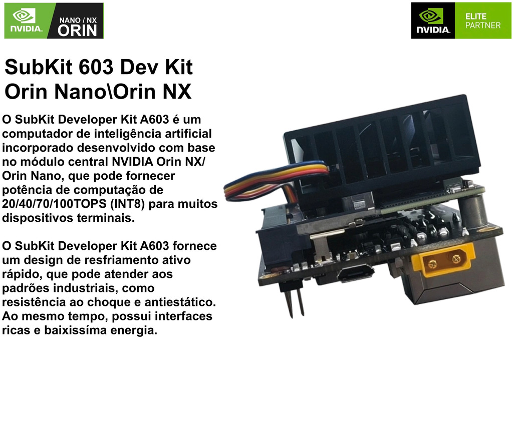 SubKit 603 Developer Kit Leetop , NVIDIA Jetson Orin Nano ou Orin NX na internet