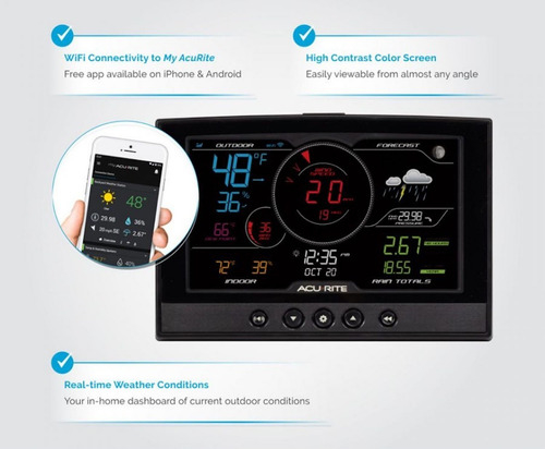 Acurite 5-in-1 Estação Meteorológica Doméstica com Display de Digital Alta Definição WiFi - comprar online