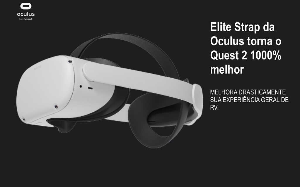 Elite Strap Meta Quest 2 l Com Bateria Integrada l Original Oculus Quest 2 Elite Strap with battery l Para maior conforto l + 3 horas de reprodução VR l Melhora 1.000% a jogabilidade - buy online