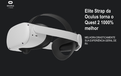 Elite Strap Meta Quest 2 l Com Bateria Integrada l Original Oculus Quest 2 Elite Strap with battery l Para maior conforto l + 3 horas de reprodução VR l Melhora 1.000% a jogabilidade - comprar online