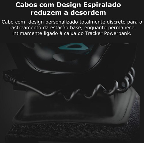 Imagem do HTC VIVE Tracker 3.0 Kit3 + Rebuff Cinta com Bateria Integrada