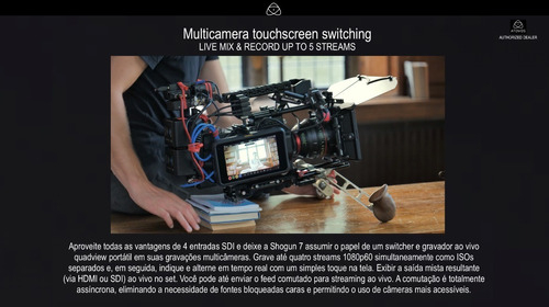 Atomos Shogun 7" HDR Pro Cinema Monitor Recorder Switcher - Loja do Jangão - InterBros