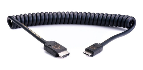 Atomos AtomFLEX Coiled Mini-HDMI to HDMI Cable 40cms até 80cms ATOM4K60C4