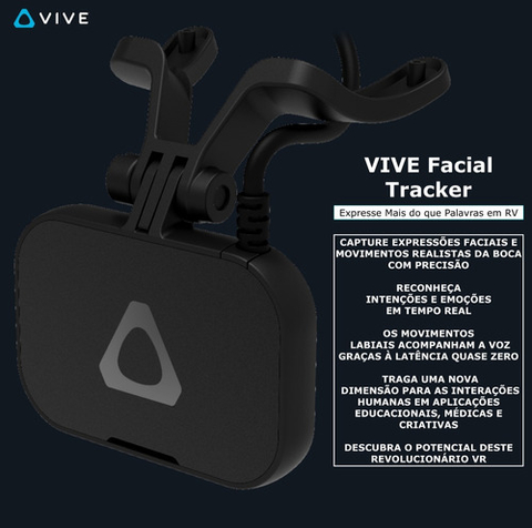 HTC Vive VR Facial Tracker l Captura expressões com precisão nos lábios, mandíbula, dentes, língua, bochechas e queixo - comprar online