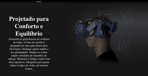 HTC VIVE Pro Eye Enterprise VR System com Eye Tracking - Loja do Jangão - InterBros