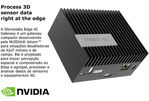 Stereolabs ZED Box NVIDIA Jetson | Edge Ai Gateway | Plataforma Edge Jetson Xavier NX | 1 TB SSD na internet