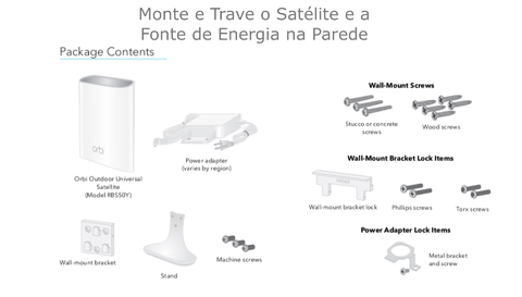 Imagen de Netgear Orbi RBS50Y Satélite Outdoor | Extensor WiFi | Extende em Até 232m² | Funciona com Qualquer Marca de Roteador WiFi, gateway | Para Ambientes Externos | A Prova D'Água e Areia | Compatível com a Alexa e Google Assistant