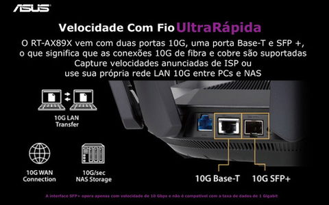 ASUS AX6000 WiFi 6 Gaming Router RT-AX89X O Roteador Gamer Mais Rápido do Mundo - comprar online