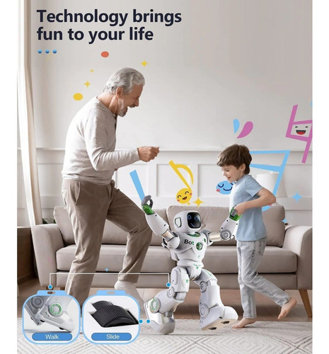 Image of Ruko Carle Large Smart Robot Toys for Kids | Robô Gigante Inteligente Educacional | Comandos de Voz e pelo APP | Programável e Interativo | Sensor Gravitacional | Meninos e Meninas de 4 a 9 anos