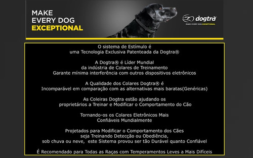 Dogtra 280C Expansível para 2 Cães | Cães Acima de 4,5 Kgs | Sistema de Estímulo Médio| Sistema com Colar Ergonômico de Treinamento Remoto | Alcance de até 800 metros | A Prova D' Água - Loja do Jangão - InterBros