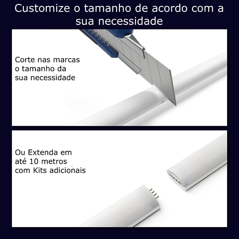 Nova Philips Hue Ambiance Gradient Lightstrip l Nova Fita de LED Inteligente l Extensão de 1 metro l WiFi e Bluetooth l Mais Brilhante 1.800 lumen l Blindada com Capa de Silicone l Compatível com Alexa, Apple Homekit & Google Assistant | Requer um Kit Base - comprar online