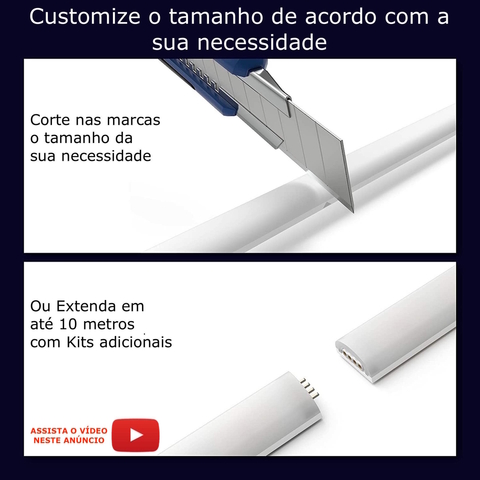 Nova Philips Hue Ambiance Gradient Lightstrip Base Kit + Extensão 3 metros - comprar online