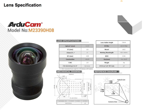 Arducam Mini High Quality Câmera 12.3mp IMX477 ,M12 mount lens , NVIDIA® Jetson Nano/Xavier NX/AGX Orin/Orin Nano/Orin NX , B0251 - tienda online