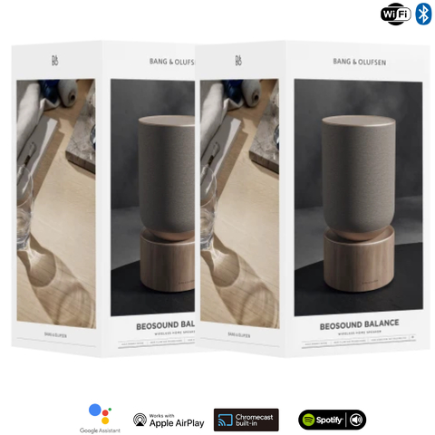 Image of Bang & Olufsen Beosound Balance, Black Oak , Wireless Smart 360º Speaker, Poderoso Som de 850W , Recomendado para áreas de 10m² até 80m²