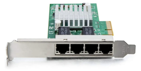 HP Placa de Rede NC365T 4-Port PCI-E Ethernet Server Adapter 593722-B21 1.25GB Nic Intel I350 Chip Quad RJ45 - loja online