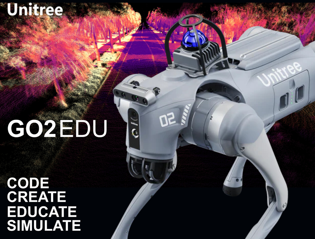 UNITREE GO 2 EDU PLUS 3D U4 , HESAI XT16 LiDAR , NVIDIA Jetson Orin NX 16GB 100Tops - buy online