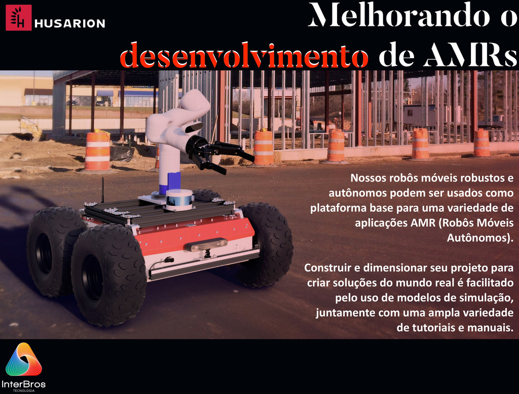 Husarion ROSbot 2R Autonomous, Open Source Robot Platform - loja online