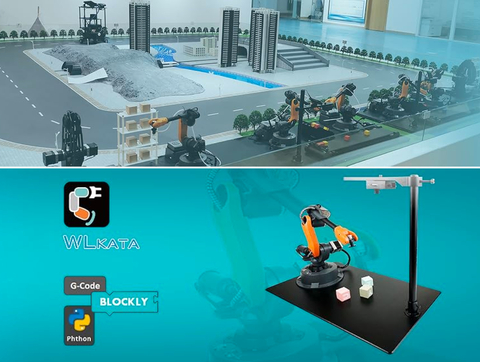 Image of Wlkata Mirobot Professional Kit , 6 Axis Robotic Arm Open Source Dev Kit, Simulação de Fábrica 4.0 Inteligente & Educação AIoT , +5 anos , New , Upgraded