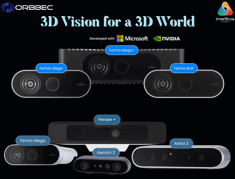 Orbbec Femto Mega TOF Camera , Nvidia Jetson Nano , Sterero Depth Camera , Tecnologia MicroSoft Azure - comprar online