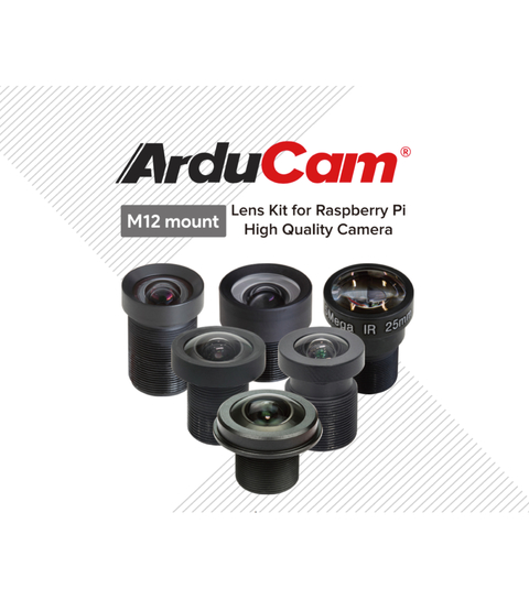 Raspberry Pi High Quality Câmera 12.3mp + Arducam Lente 140º FishEye Ultra Wide Angle 1/2.3´´ M12 - tienda online