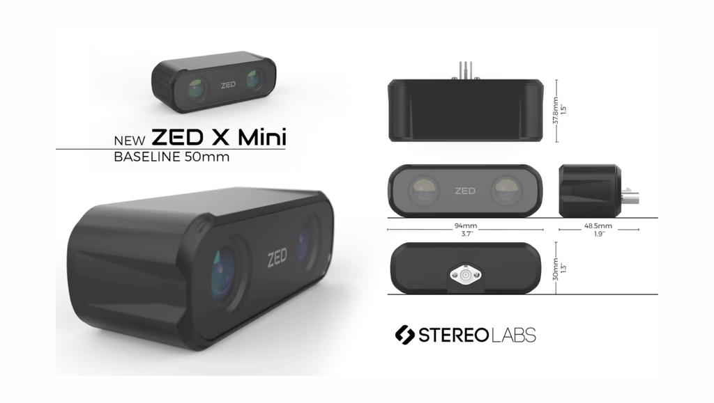 Stereolabs ZED X Mini Stereo Camera Designed for NVIDIA Jetson AGX Orin - buy online