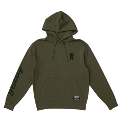 Moletom Grizzly Og Mini Bear Script Hoodie "Verde Militar"