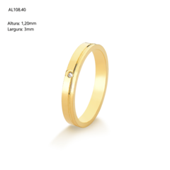 ALIANÇA OURO LARGURA 3MM